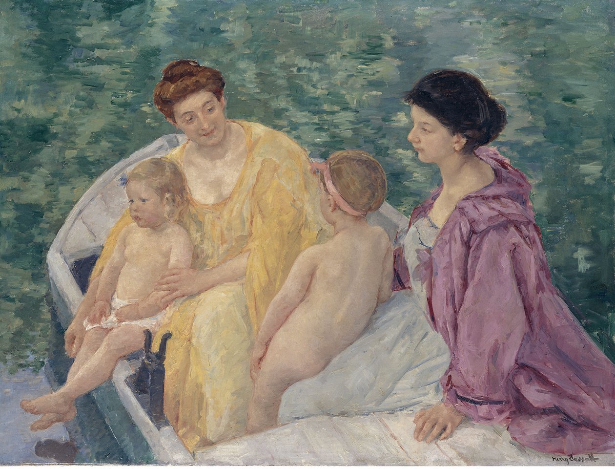 Het bad door Mary Cassatt