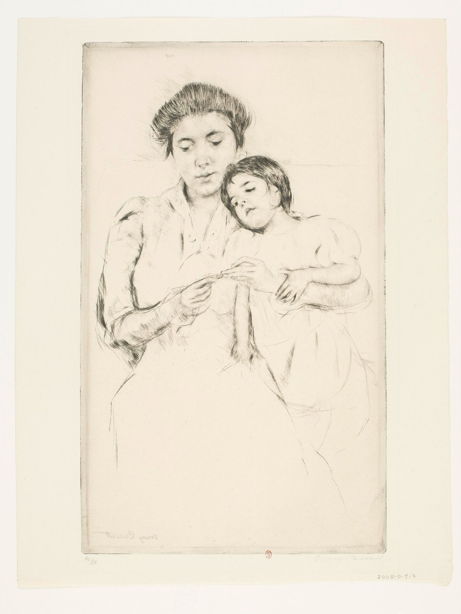 Haakles door Mary Cassatt