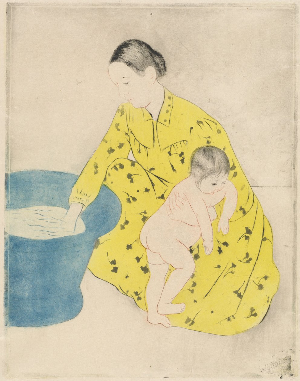 Het bad door Mary Cassatt