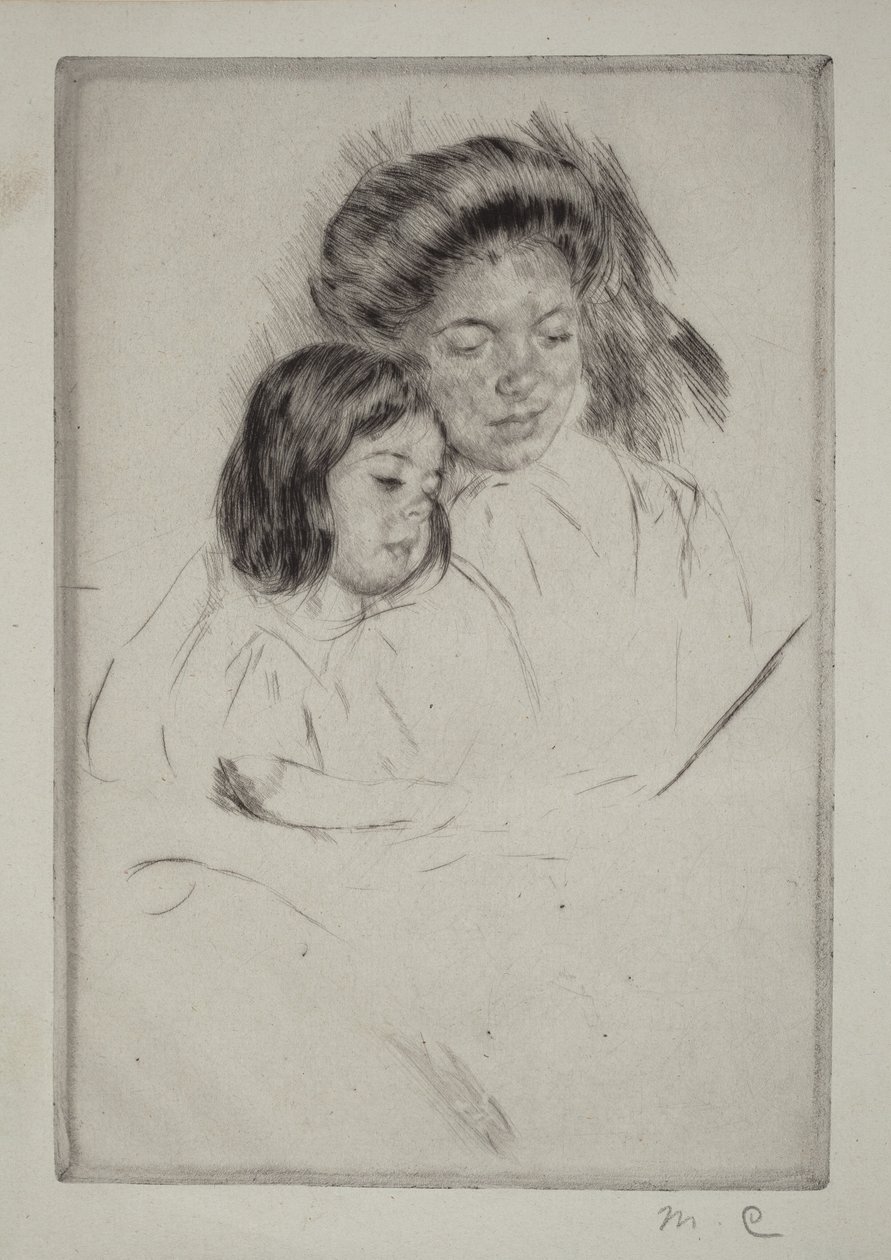 Het prentenboek (nr. 1) door Mary Cassatt