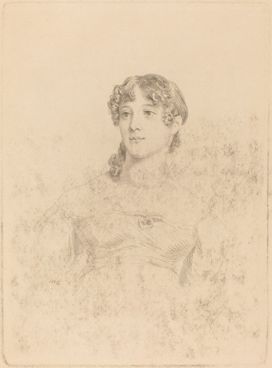 Lady Maria Hooker Toen Miss Turner op Zeventienjarige Leeftijd door Mary Dawson Turner, after Thomas Phillips