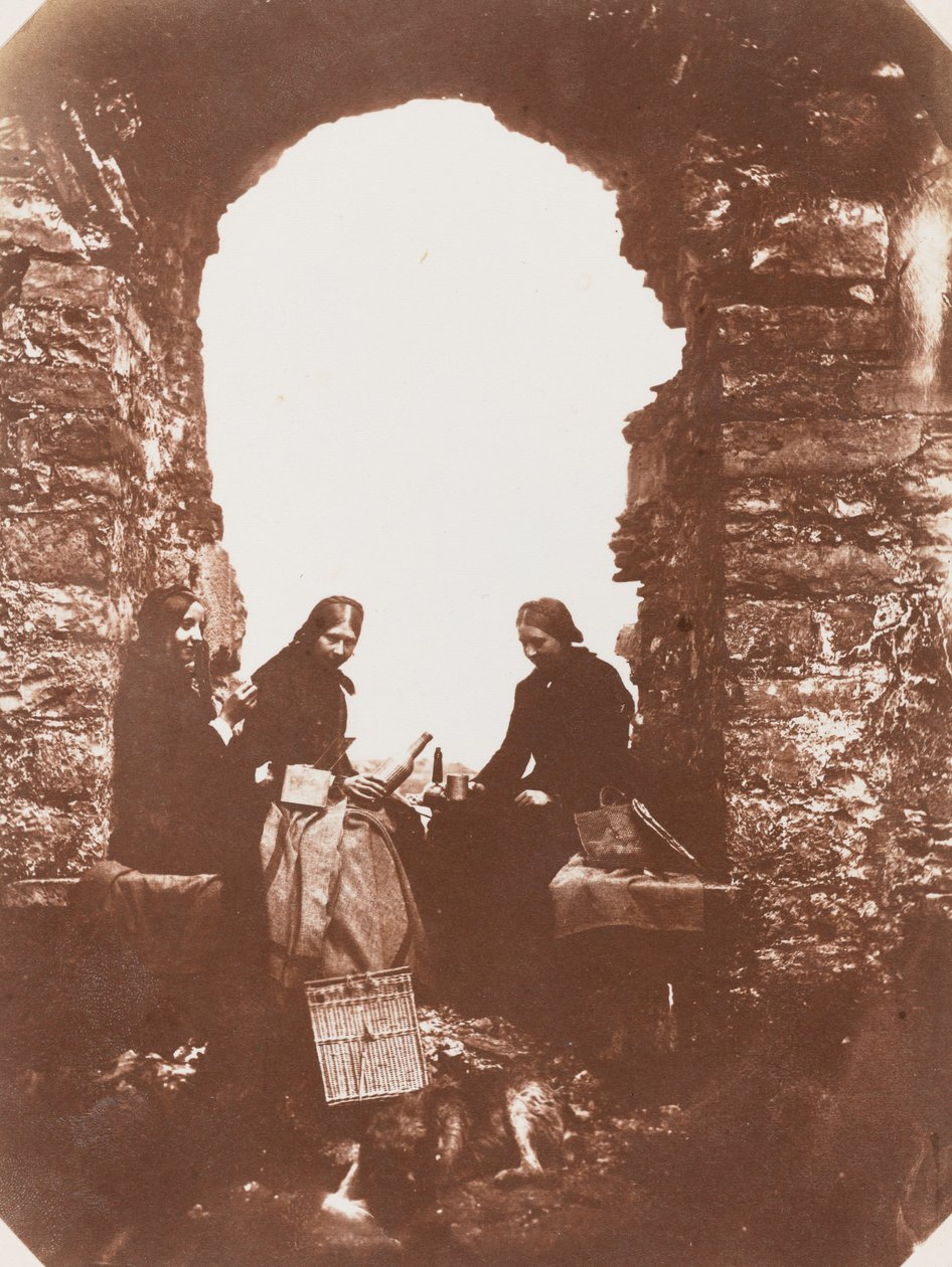 Het picknickfeest,1854 (foto) door Mary Dillwyn