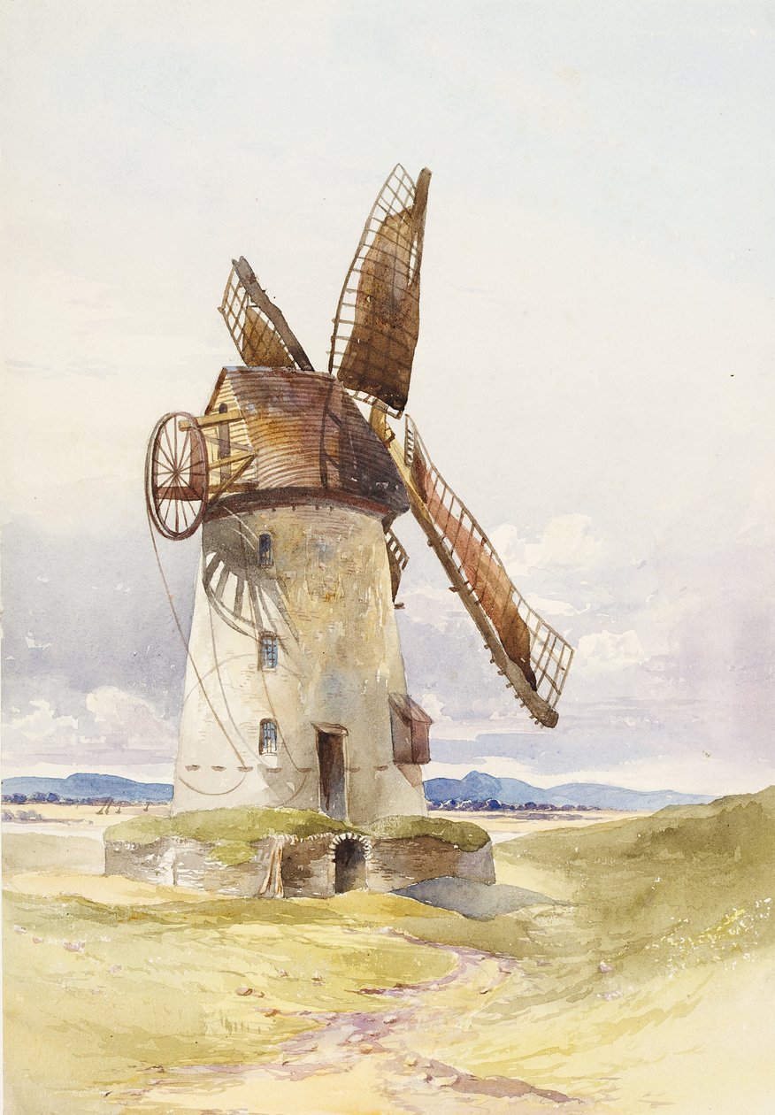 Lytham Mill, ca. 1845-55 door Mary Harper