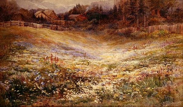 Een Weide in de Alpen door Mary Stevens