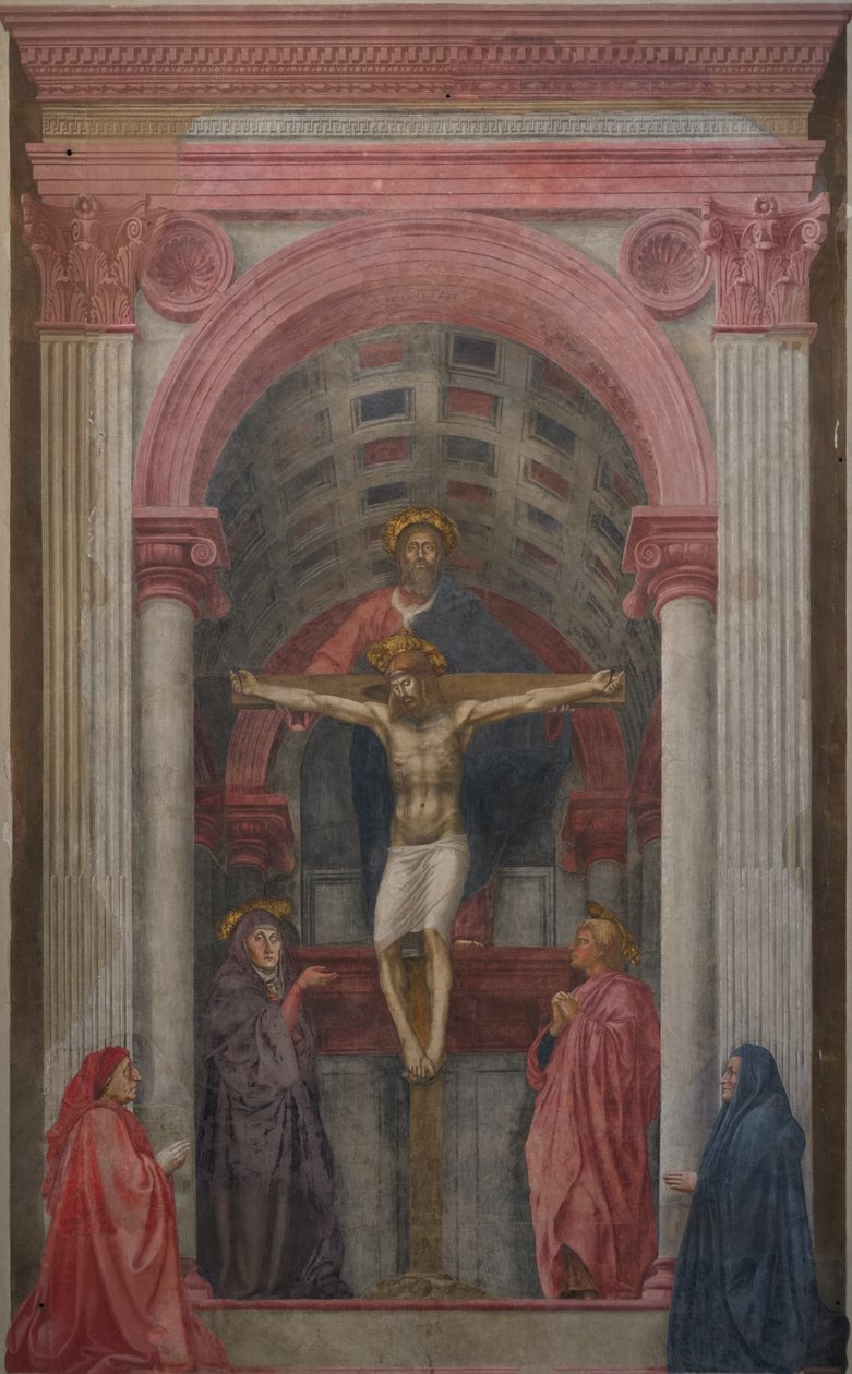 Heilige Drie-eenheid door Masaccio