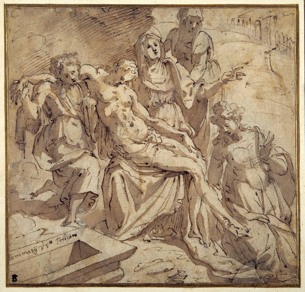 De Pieta door Maso da San Friano