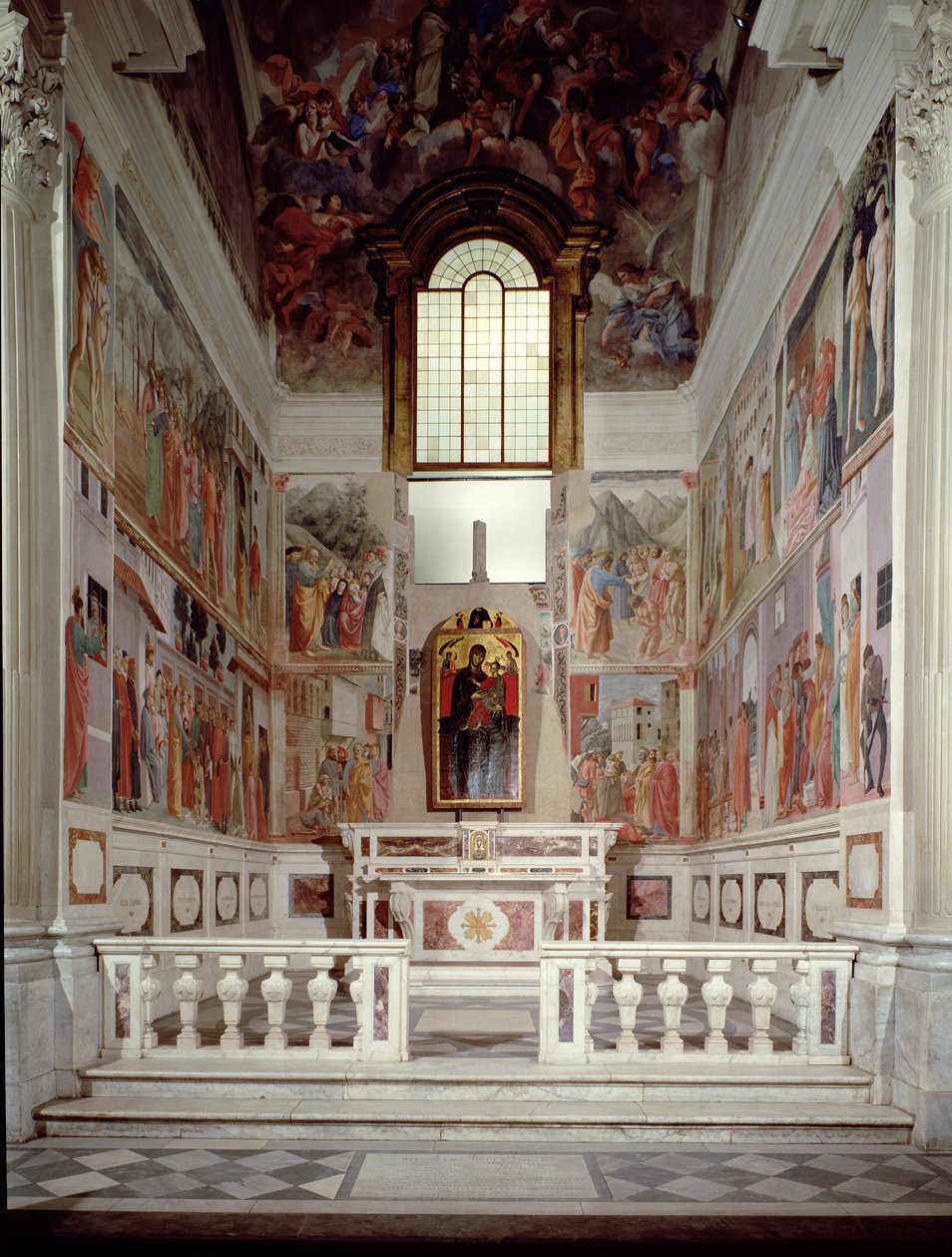 Algemeen uitzicht op de kapel door Filippino Lippi