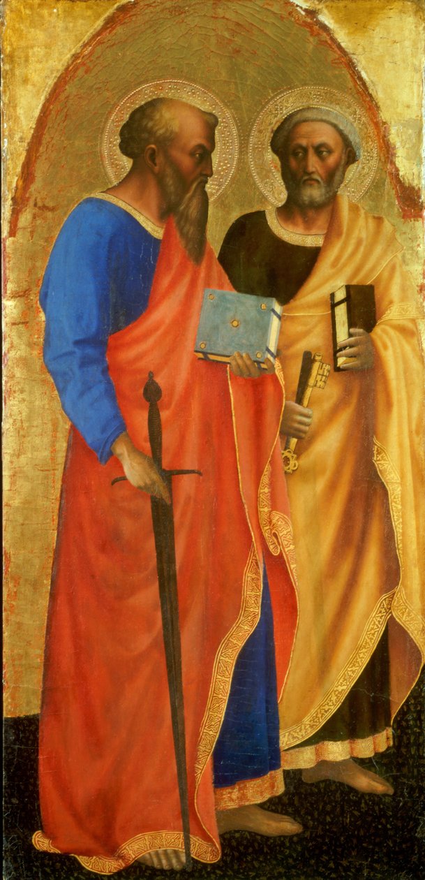 Heiligen Paulus en Petrus door Masolino da Panicale