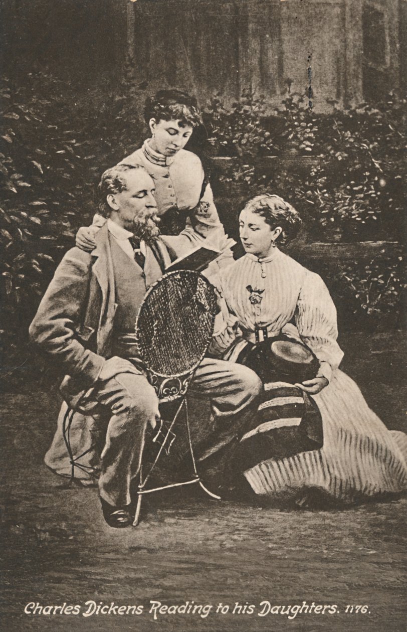 Charles Dickens leest voor aan zijn dochters door Mason and Co.