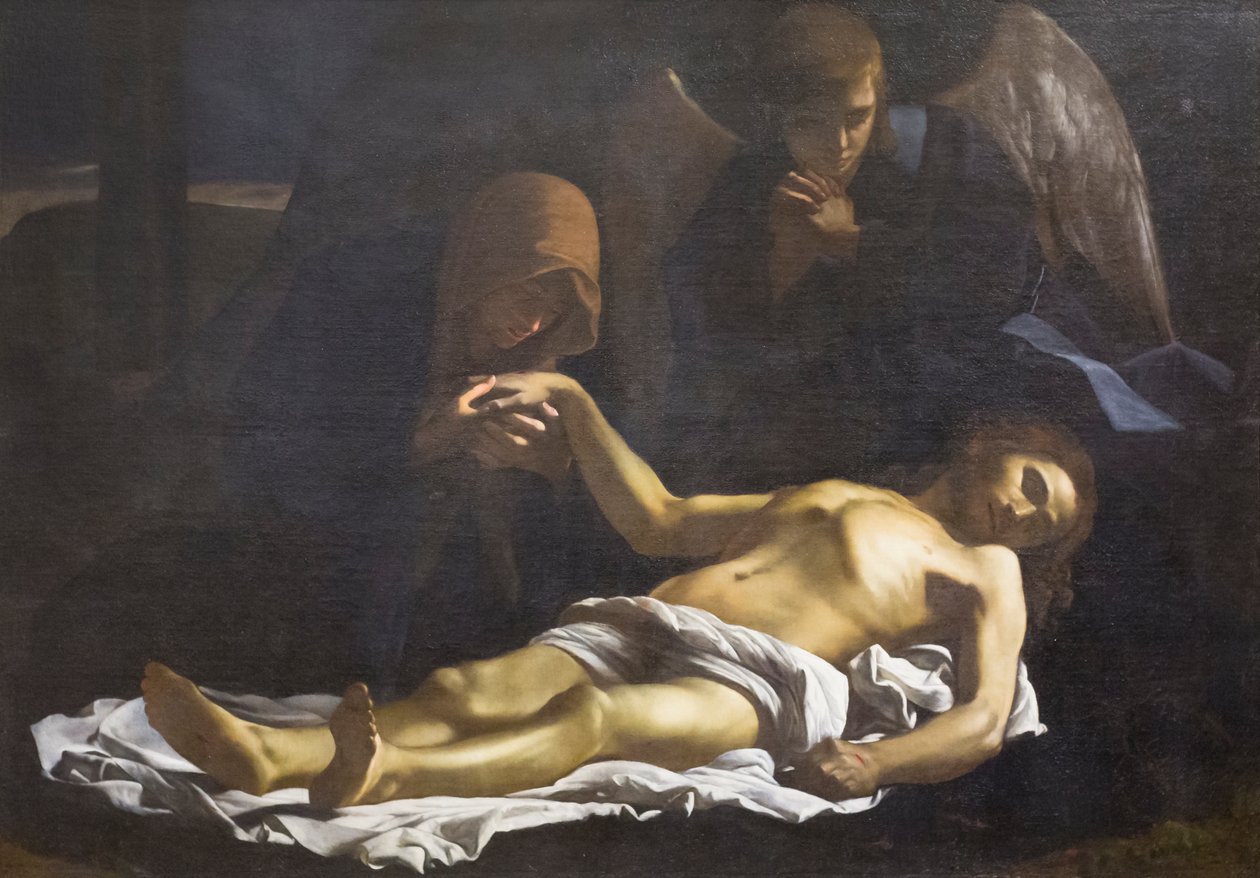 Rouw over de dode Christus door Massimo Stanzione
