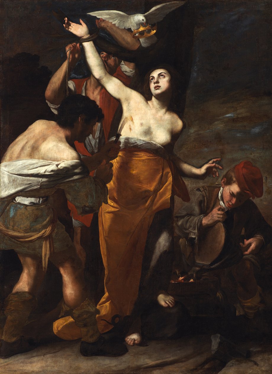 Het Martelaarschap van Sint Agatha door Massimo Stanzione