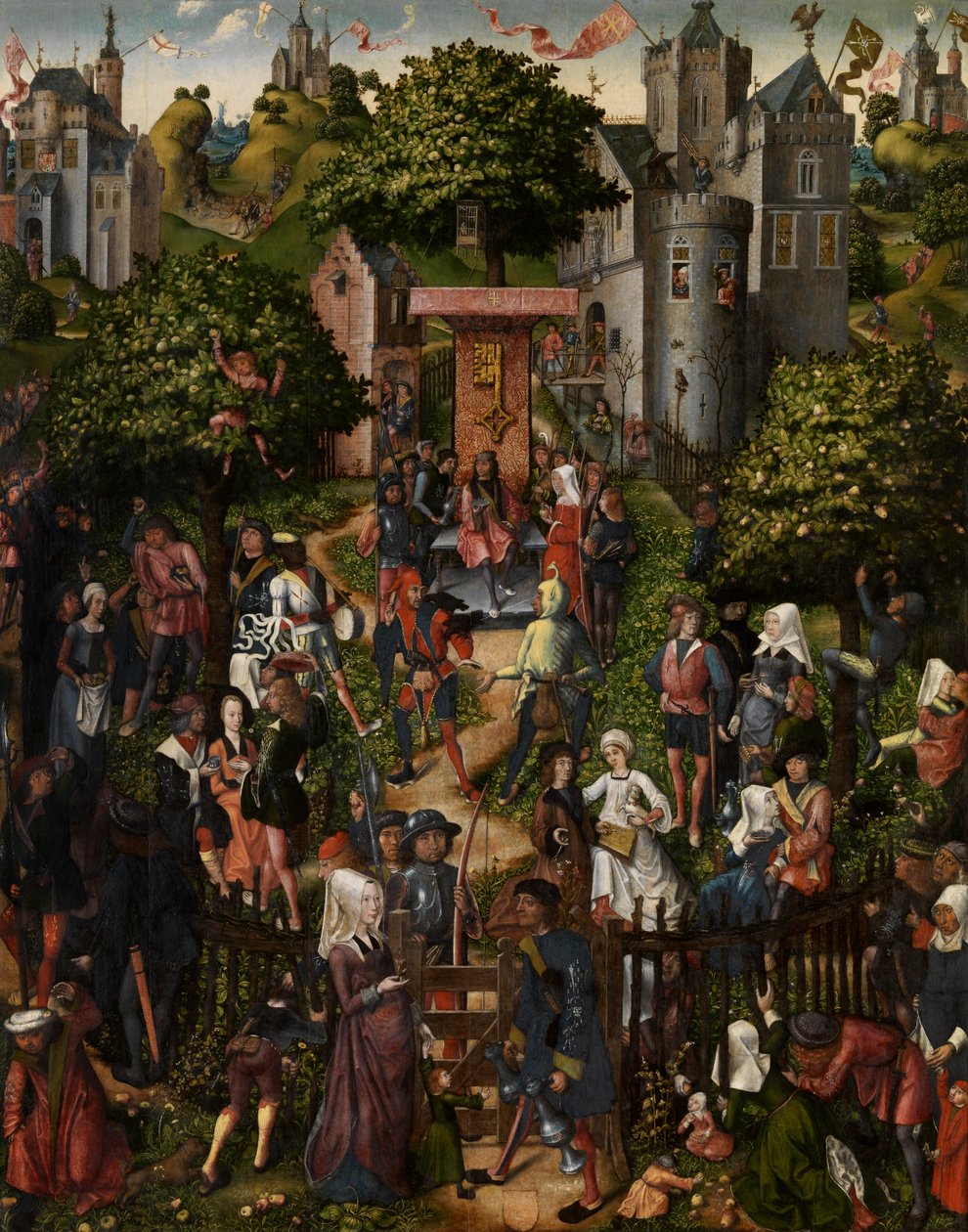 Festival van de boogschutters door Master of Frankfurt