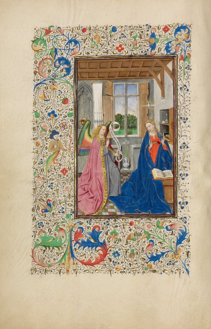 De Aankondiging door Master of Llangattock the Hours