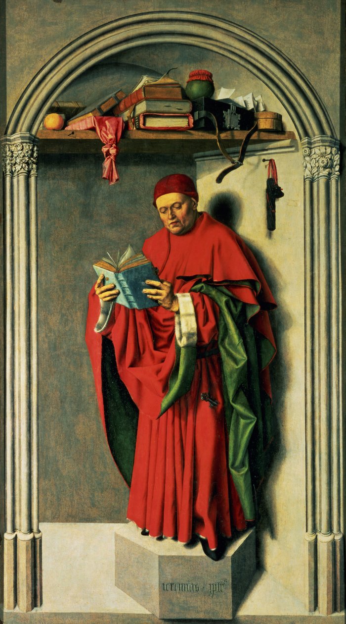 De profeet Jeremia, 1443-45 door Master of the Aix Annunciation