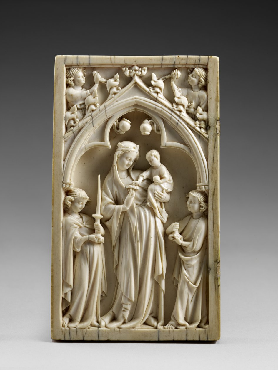 Maagd en Kind in Glorie door Master of the Berlin Triptych Master of the Berlin Triptych