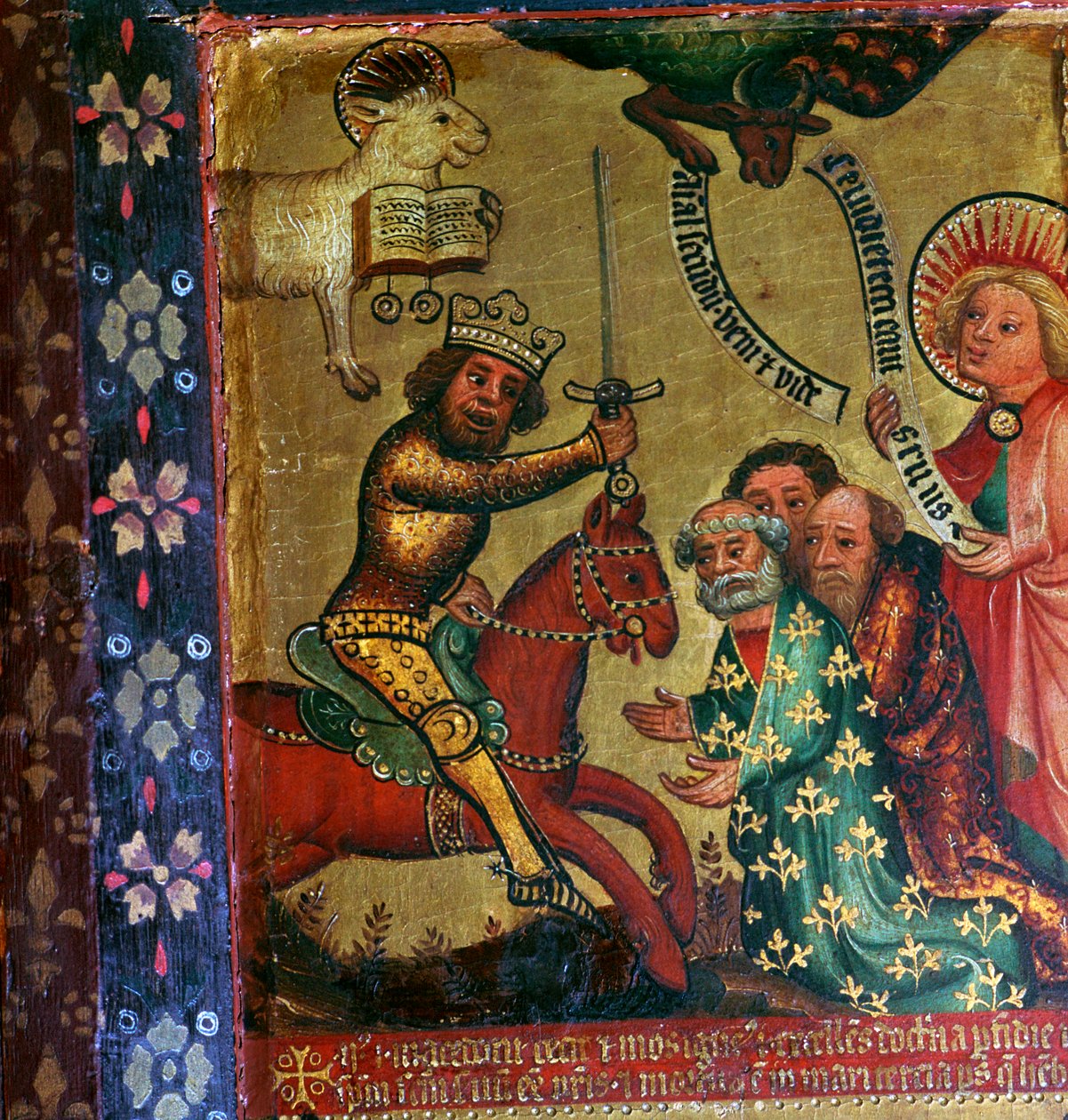 Schilderij dat het martelaarschap van Sint Petrus en Sint Paulus toont door Master Bertram of Hamburg