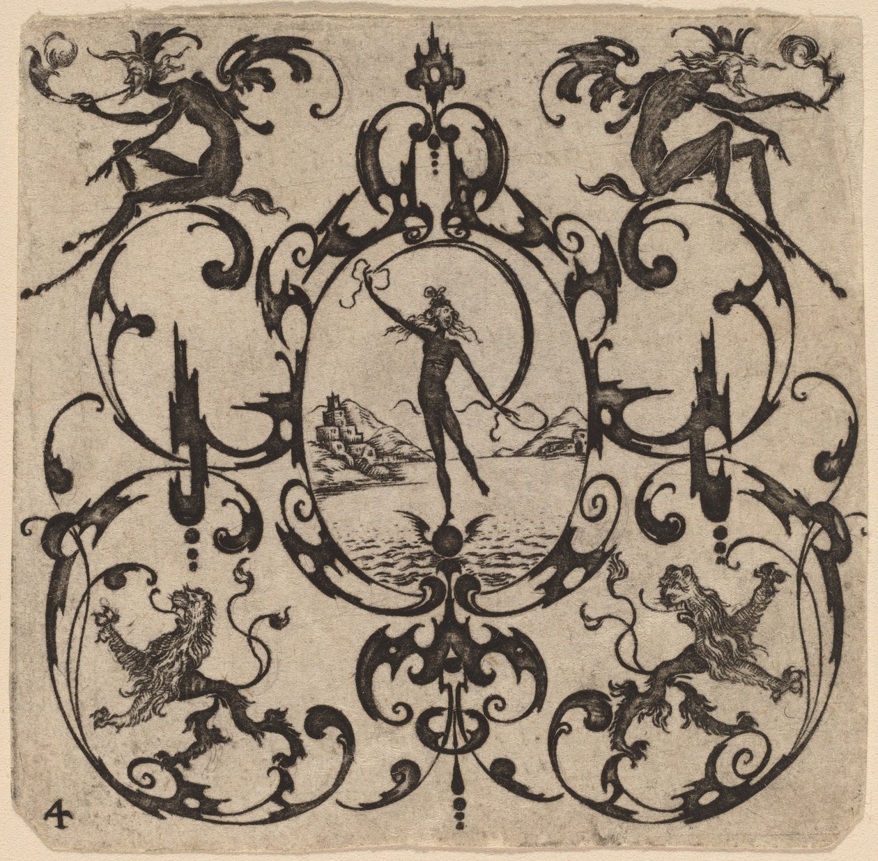 Ornament met Grotesk door Master CR