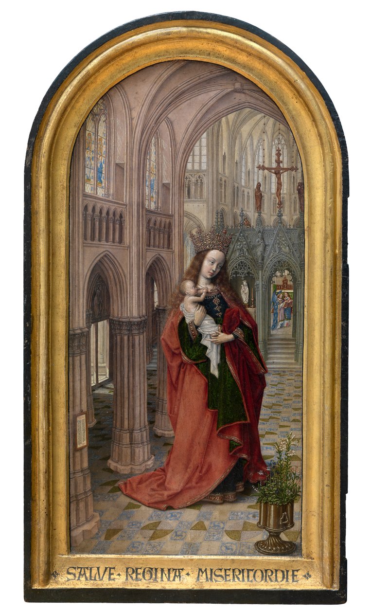 Madonna in de kerk door Master of 1499