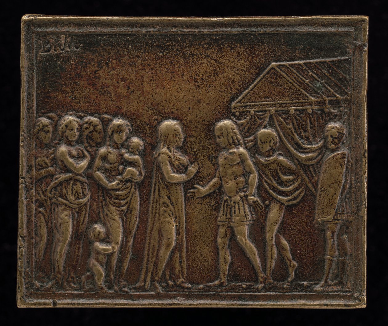 Coriolanus en de Vrouwen van Rome door Master of Coriolanus