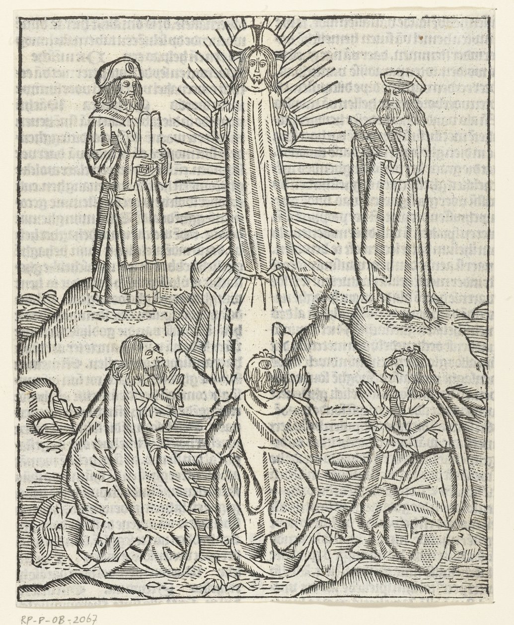 De transfiguratie van Christus door Master of Delft (attributed to)