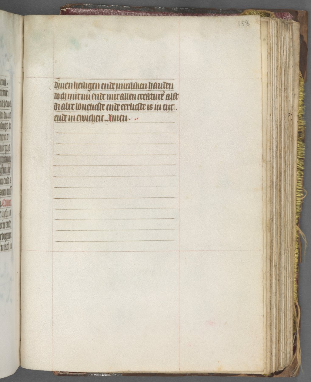 Getijdenboek Gebruik van Utrecht: fol. 158r, Tekst, ca. 1460-1465 door Master of Gijsbrecht van Brederode