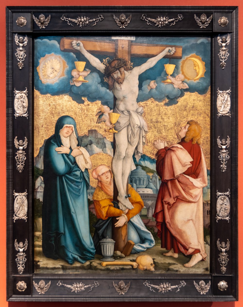 Duits: Die Kreuzigung Christi De kruisiging van Christus door Master of Messkirch