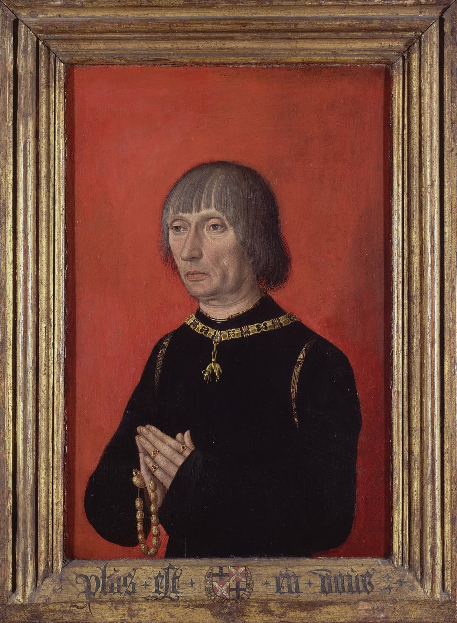 Portret van Lodewijk van Gruuthuuse, ca. 1472-82 door Master of Portraits of Princes