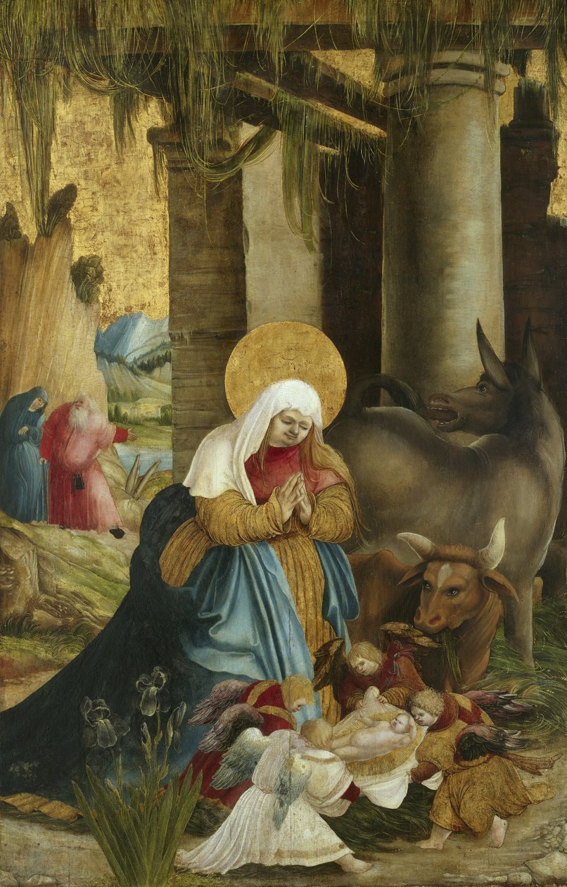 De geboorte van Christus, 1507-10 door Master of Pulkau