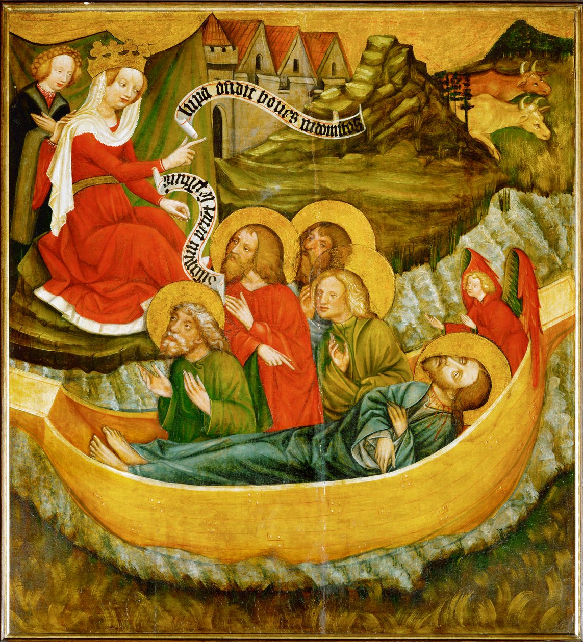 De overblijfselen van de heilige Jacobus de Oudere worden naar Spanje verscheept door Master of Raigern