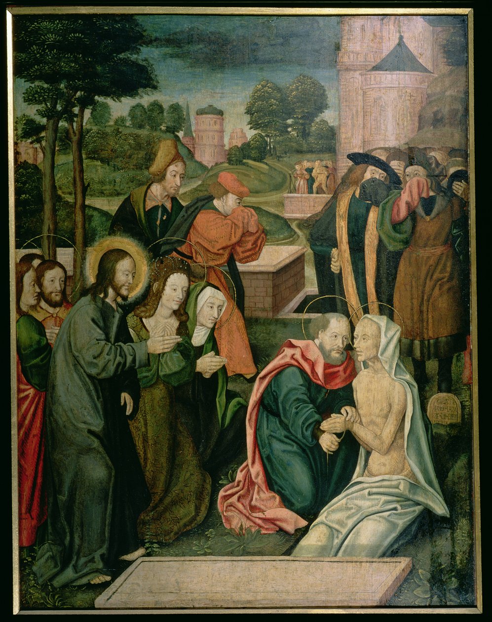 De Opwekking van St. Lazarus door Master of St. Severin