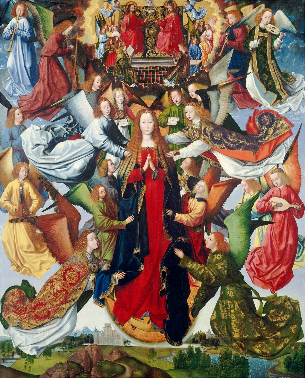 Maria, Koningin van de Hemel, c. 1485-1500 door Master of The Legend of St. Lucy
