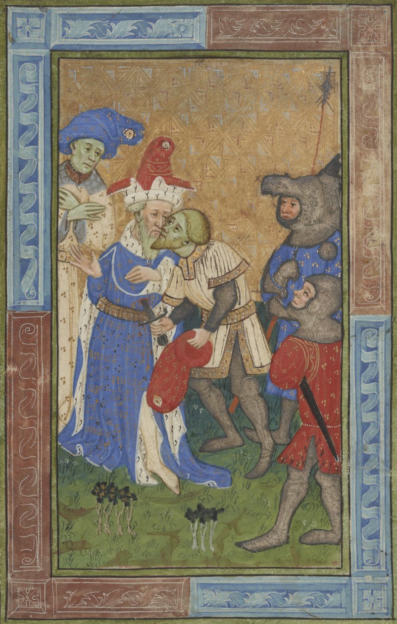 Moordscène Ms B.11.7, ca. 1420 door Master of Trinity College