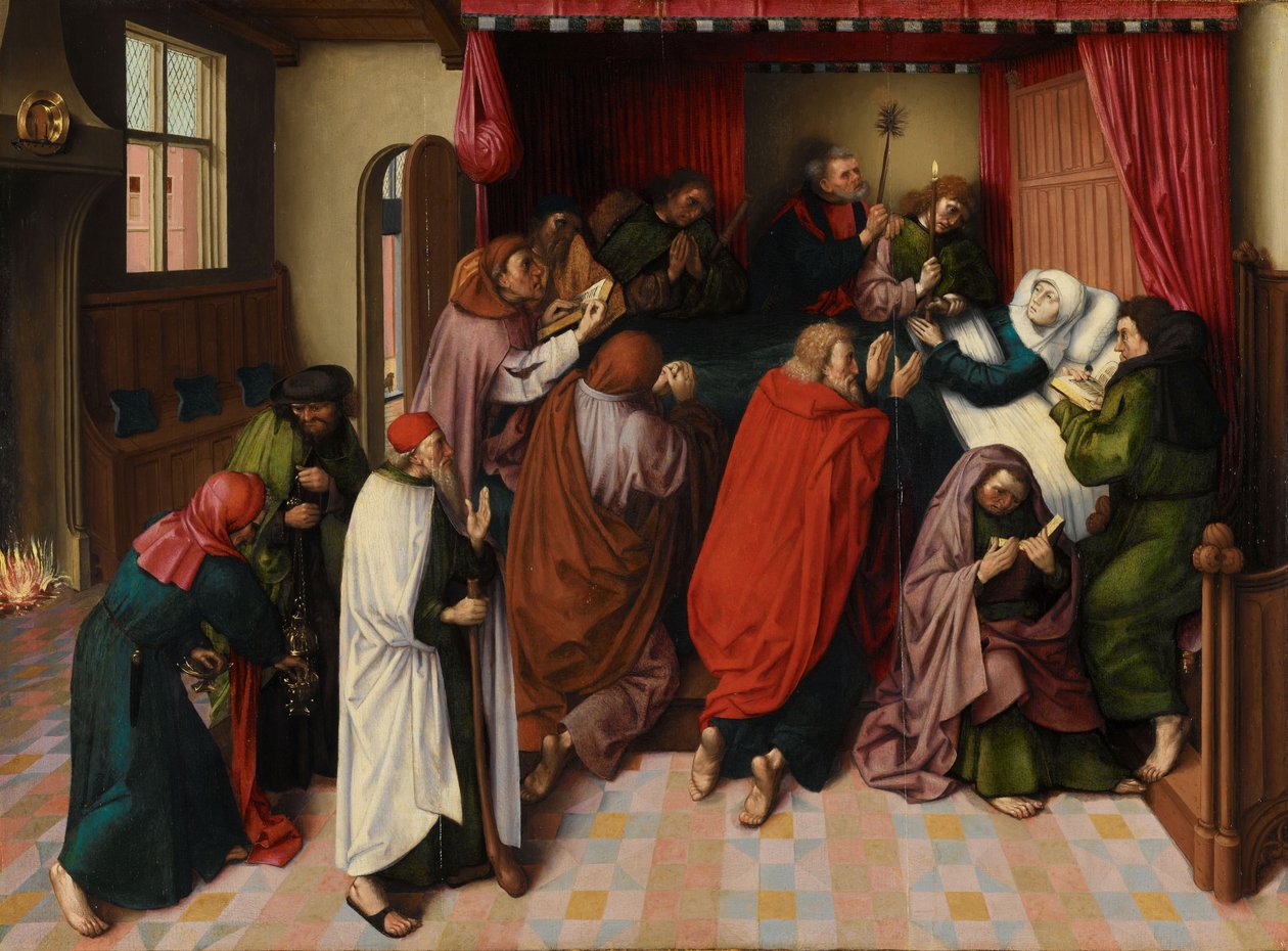 De dood van de Maagd, c.1500 door Master of the Amsterdam Death of the Virgin