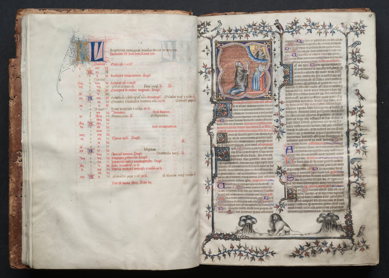 Het Gotha-missaal: Fol. 10v, tekst door Master of the Boqueteaux