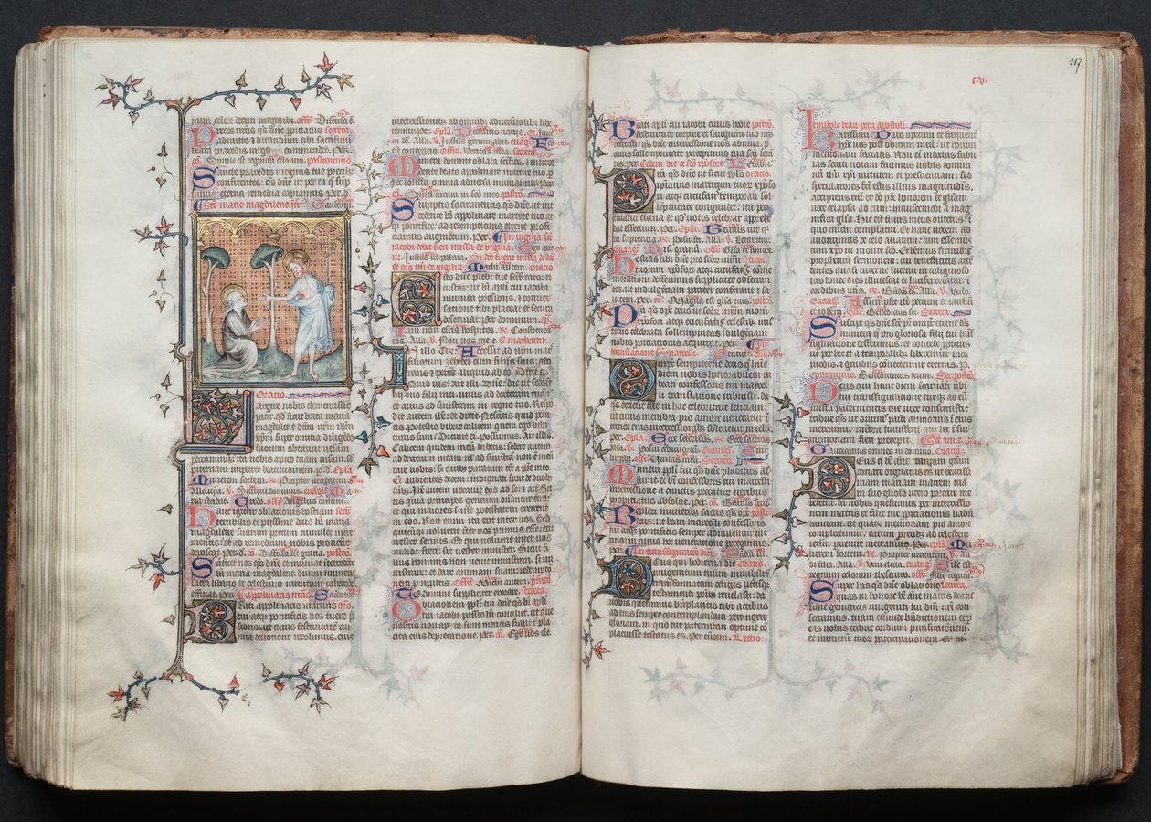 Het Gotha Missaal: Fol. 117r, Tekst door Master of the Boqueteaux