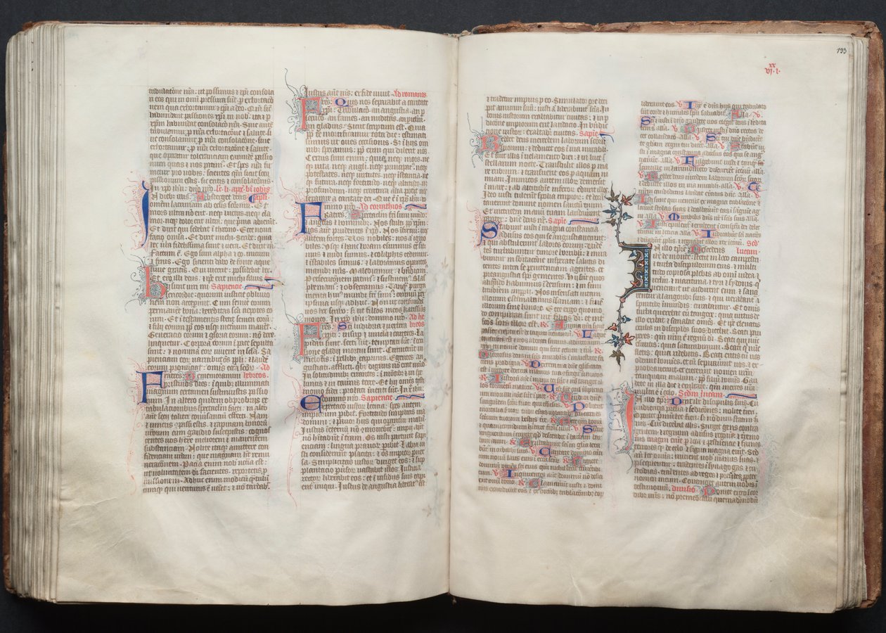 Het Gotha Missaal: Fol. 133r, Tekst door Master of the Boqueteaux