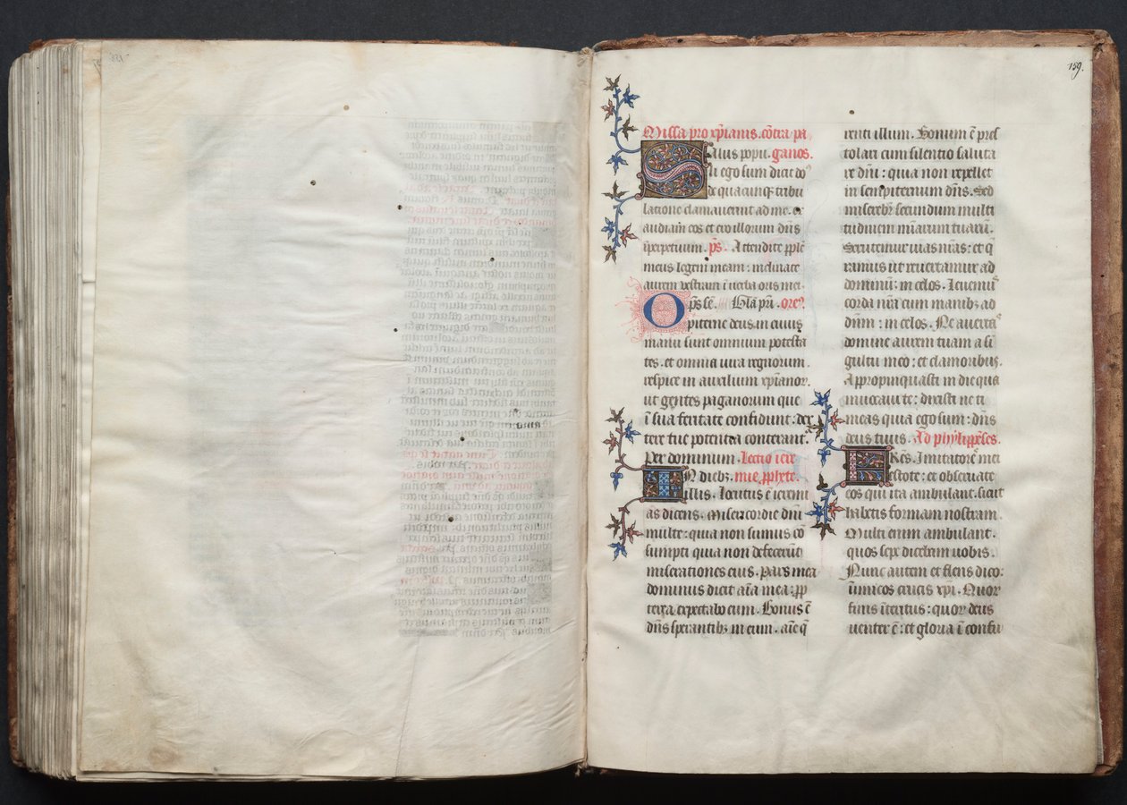 Het Gotha Missaal: Fol. 158v, Tekst, ca. 1375 door Master of the Boqueteaux