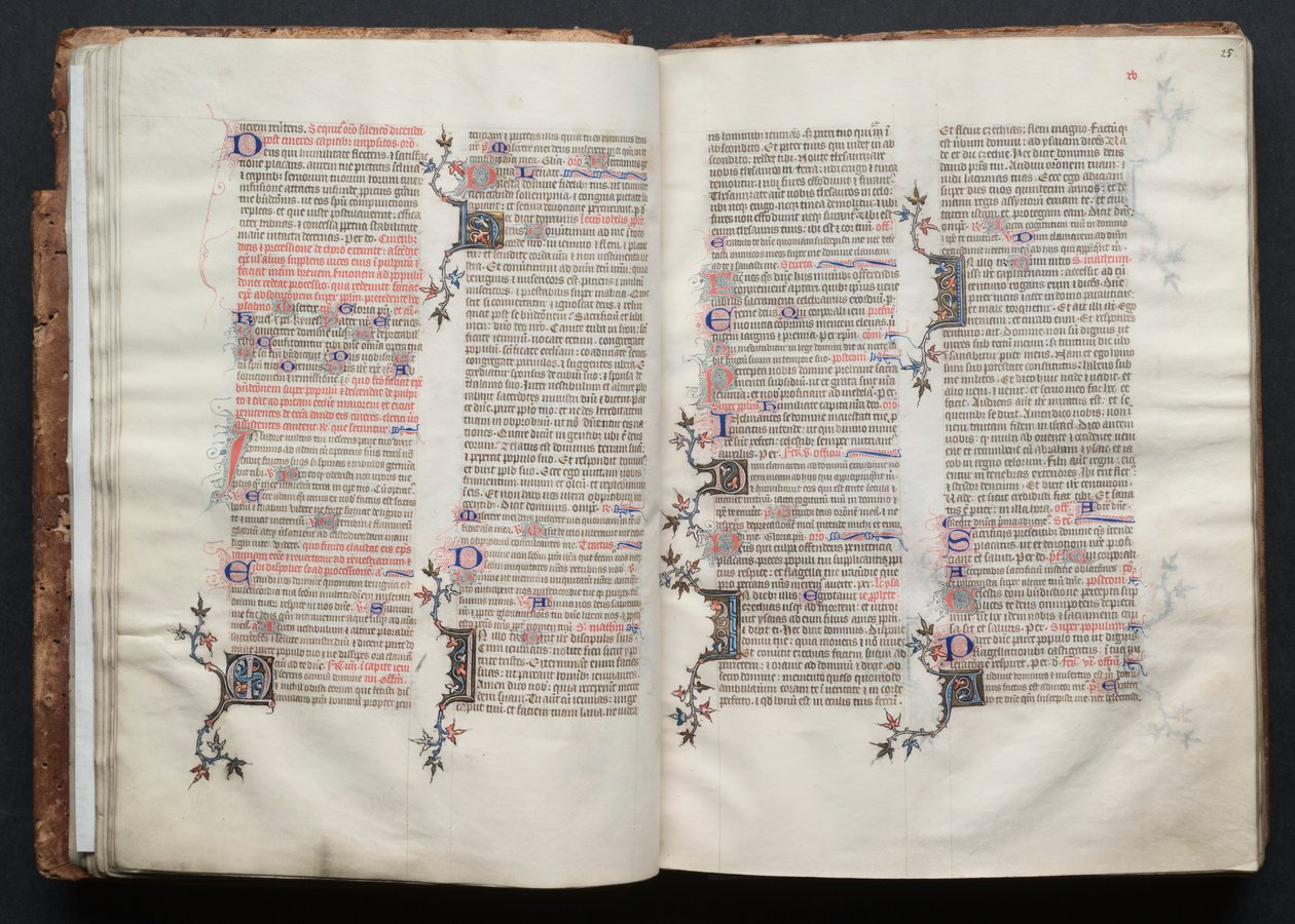 Het Gotha Missaal: Fol. 25r, Tekst door Master of the Boqueteaux