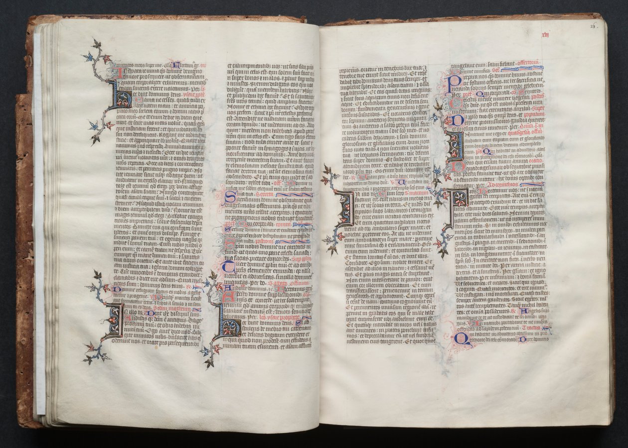 Het Gotha-missaal: Fol. 26r, tekst door Master of the Boqueteaux