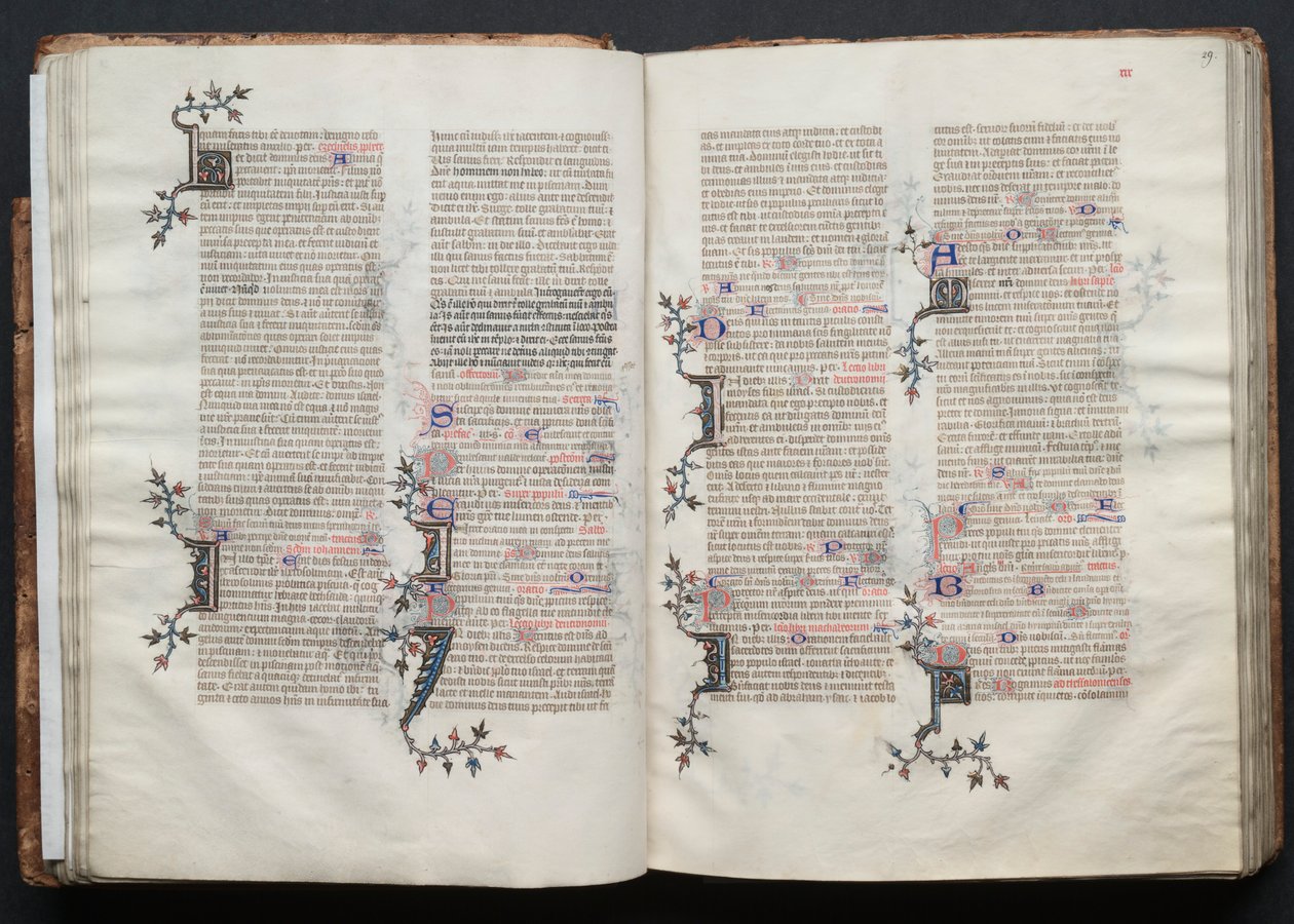 Het Gotha Missaal: Fol. 29r, Tekst door Master of the Boqueteaux