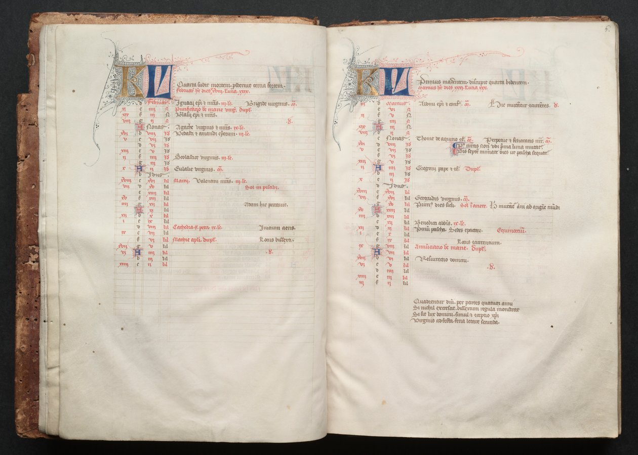 Het Gotha Missaal: Fol. 5v, Tekst door Master of the Boqueteaux