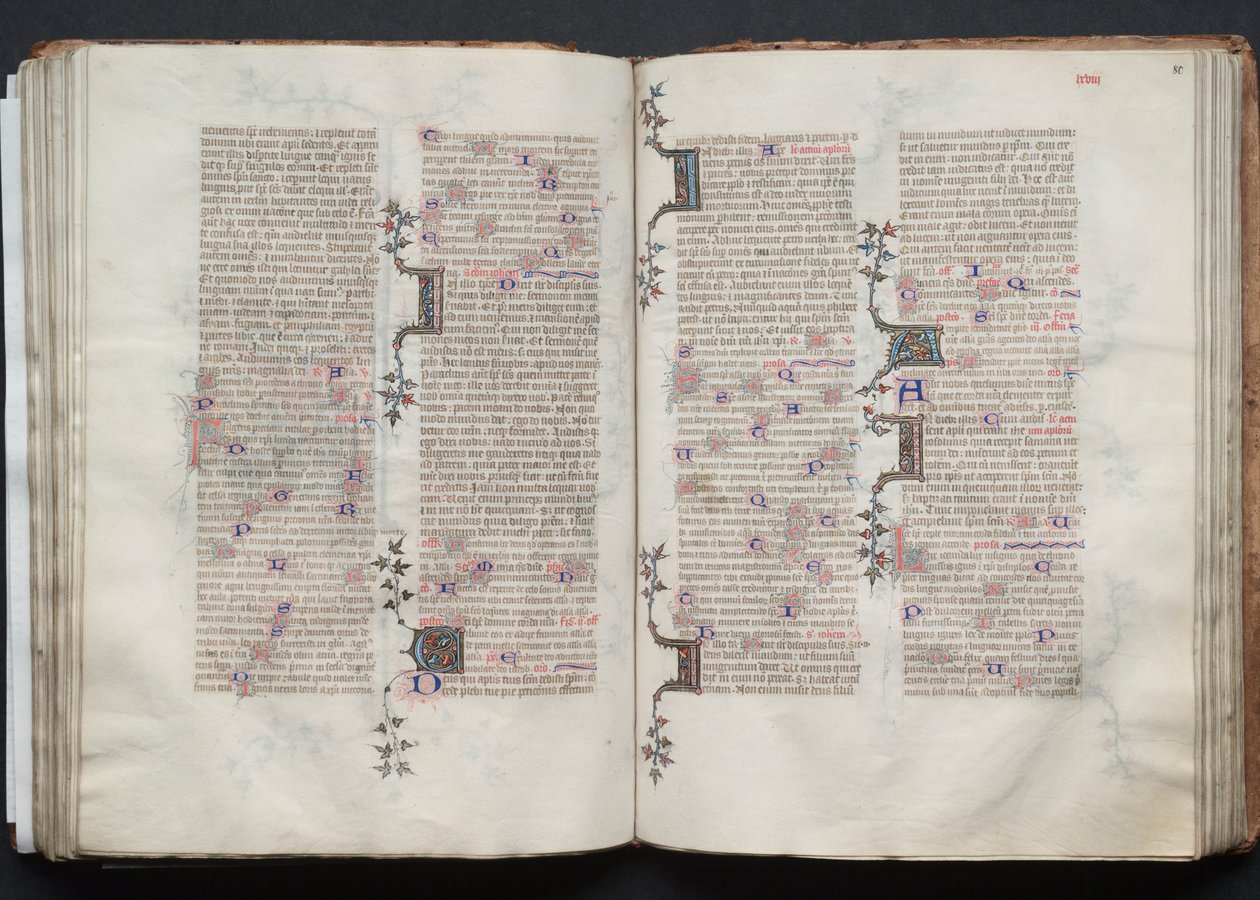 Het Gotha Missaal: Fol. 79v, Tekst door Master of the Boqueteaux