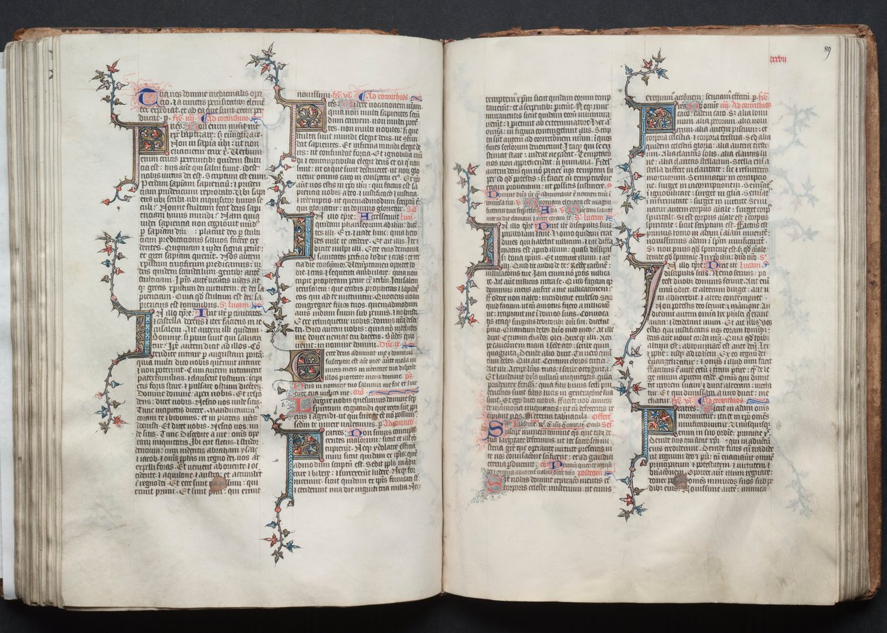 Het Gotha Missaal: Fol. 88v, Tekst door Master of the Boqueteaux