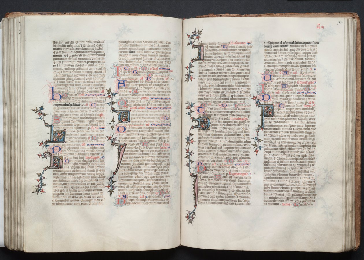 Het Gotha Missaal: Fol. 94v, Tekst door Master of the Boqueteaux