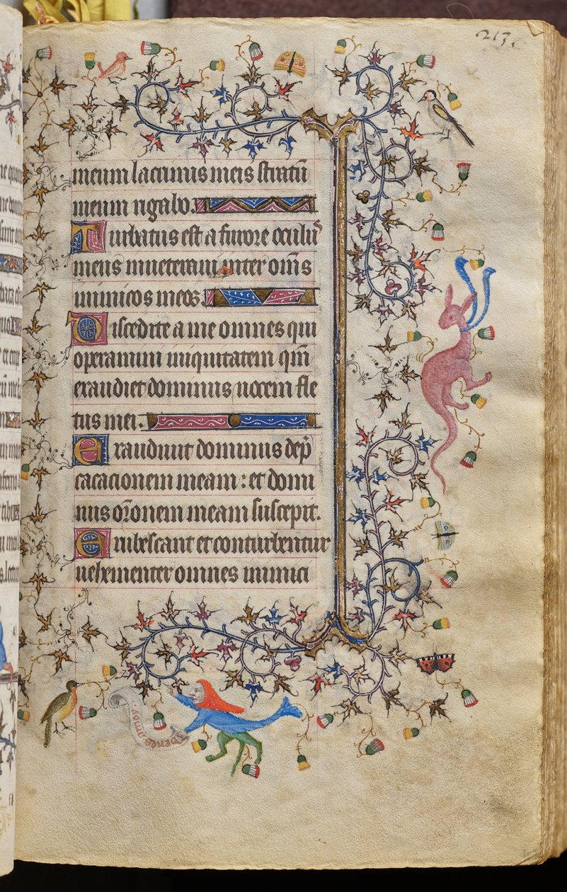 Getijden van Karel de Edele, koning van Navarra (1361-1425): fol. 107r, Tekst door Master of the Brussels Initials and Associates
