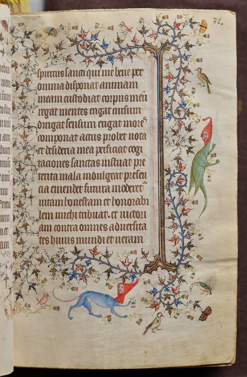 Getijden van Karel de Edele, koning van Navarra (1361-1425): fol. 16r, Tekst door Master of the Brussels Initials and Associates