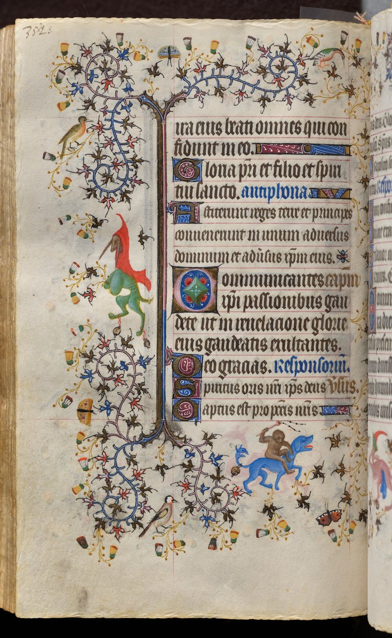 Getijden van Karel de Edele, koning van Navarra (1361-1425): fol. 171v, Tekst door Master of the Brussels Initials and Associates