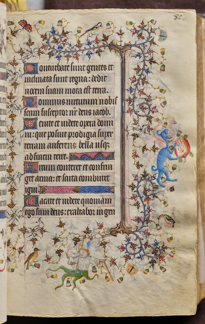 Getijden van Karel de Edele, koning van Navarra (1361-1425): fol. 41r, Tekst door Master of the Brussels Initials and Associates