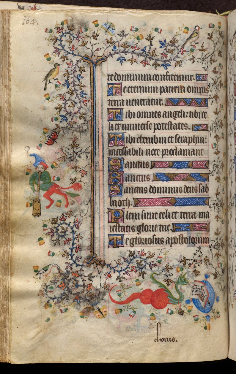 Getijden van Karel de Edele, koning van Navarra (1361-1425): fol. 52v, Tekst door Master of the Brussels Initials and Associates