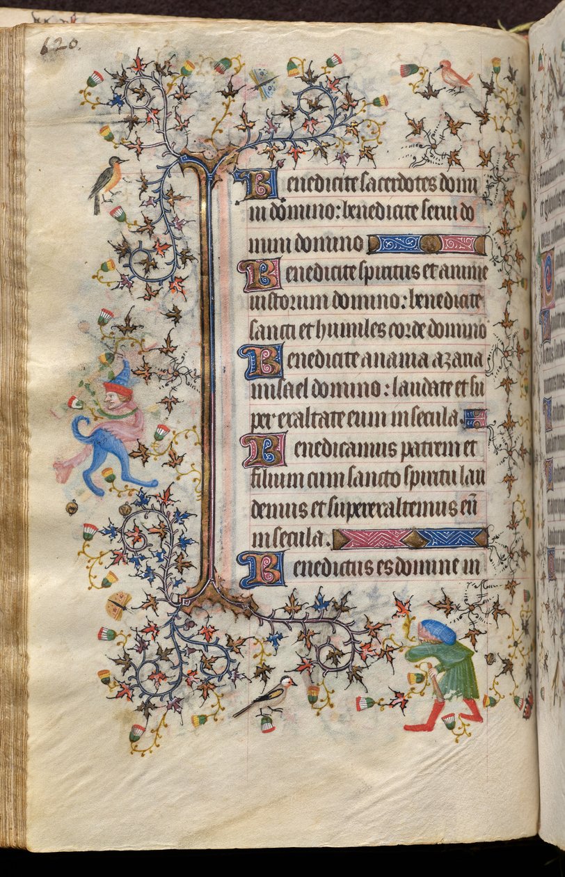 Getijden van Karel de Edele, koning van Navarra (1361-1425): fol. 60v, Tekst door Master of the Brussels Initials and Associates